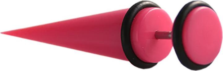 Star Piercing Fake Expander pink (ohne Messing, Acryl)