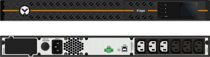 Produktbild Vertiv EDGE UPS 500VA/450W 1U Rack IntelliSlot port (450 VA, 450 W, Line-Interaktiv USV)