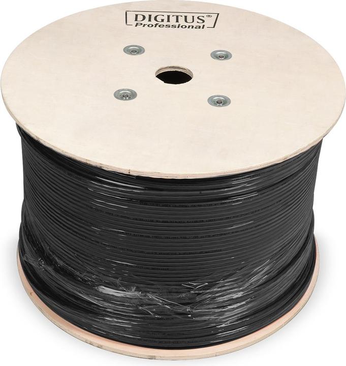 Actual product image Assmann CAT 7 S-FTP PiMF installation cable raw length 500 m drum AWG 23/1 1200 MHz outdoor PE simp (S/FTP, CAT7, 500 m)