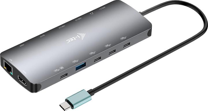 Actual product image i-tec USB-C Nano 3x LCD Dock (USB-C, 10 Ports)