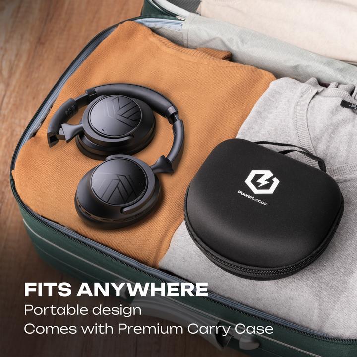 Produktbild PowerLocus MoonFly Over Ear Bluetooth-Kopfhörer mit ANC (ANC, 70 h)