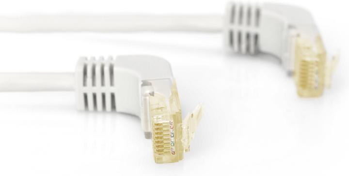 Produktbild Digitus CAT 6A S/FTP Patchkabel, Stecker 90° abgewinkelt (S/FTP, CAT6a, 15 m)