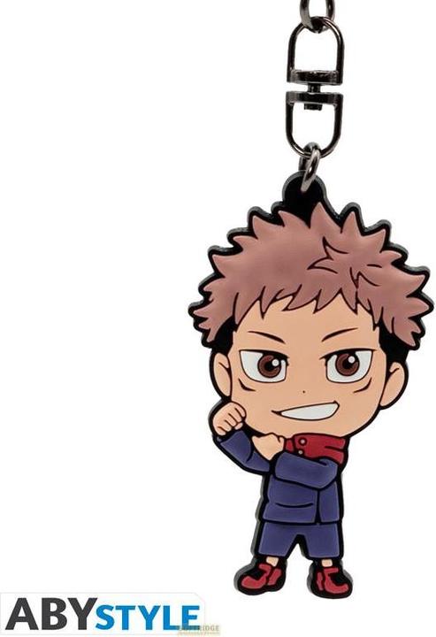 Actual product image ABYstyle JUJUTSU KAISEN Yuji Itadori PVC Keyring, Multicolored, H. 5,8 cm x L. 3,5 cm