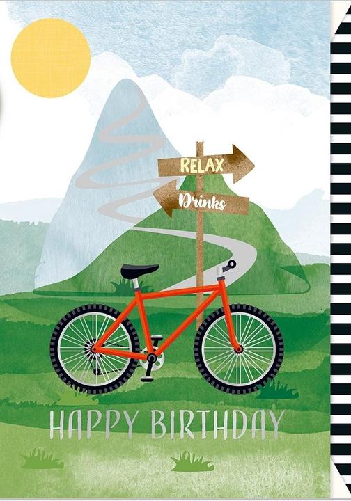 Produktbild Artebene Geburtstagskarte Happy Birthday Fahrrad von (1 Stk.)