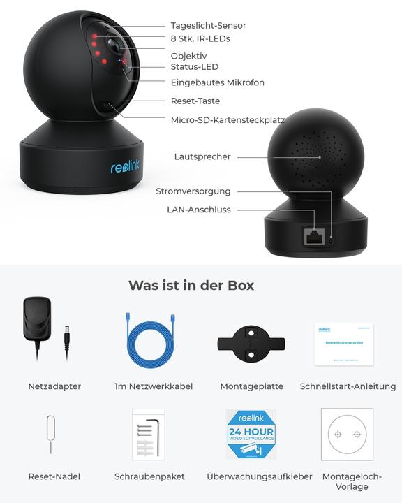 Actual product image Reolink E Series E330 WiFi Indoor (2560 x 1440 Pixels)