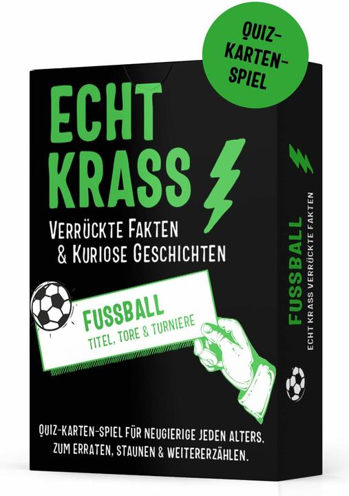 Produktbild Echt krass verrückte Fakten & kuriose Geschichten - Fussball (Quiz-Karten-Spiel) (Deutsch)