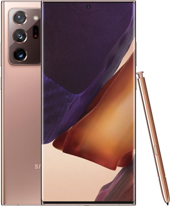 Samsung Galaxy Note 20 Ultra (256 Go, Mystic Bronze, 6.90", Double SIM hybride + eSIM, 108 Mpx, 5G)