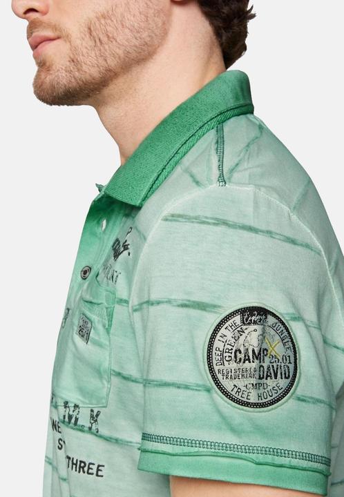 Immagine prodotto Camp David Polo Tree House Camicia a maniche corte con collo a polo (L)