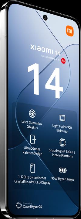Image du produit Xiaomi 14 (512 Go, Blanc, 6.36", Double SIM, 50 Mpx, 5G)