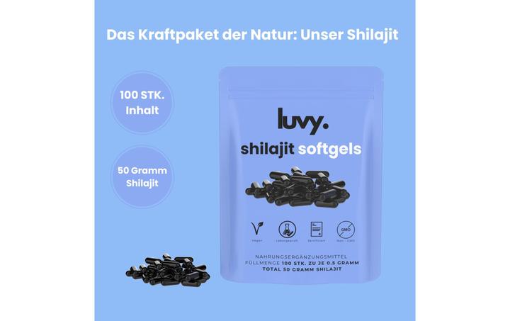 Image du produit Luvy Shilajit (100 pièce(s), Capsules, 50 g)