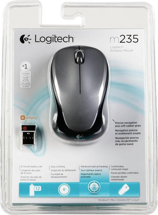 Actual product image Logitech M235 Mouse, wireless (Wireless)