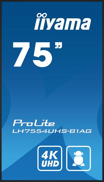 Actual product image iiyama ProLite LH7554UHS-B1AG (3840 x 2160 Pixels, 75")