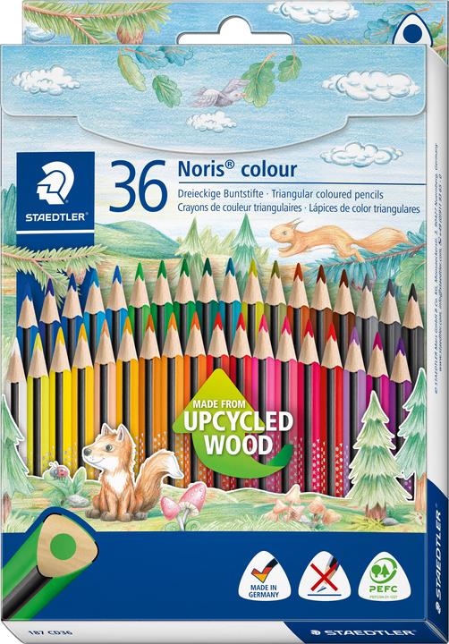Image du produit Staedtler Crayon de couleur Noris colour 24pcs (Magenta, Purple, Gris foncé, Orange, Vert foncé, Brown, Jaune, Bleu, Noir, Bordeaux, Green, Red, Bleu foncé, Blanc, 24 x)