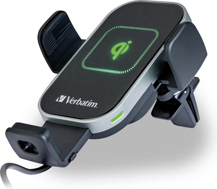 Actual product image Verbatim Fast Qi Fast Wireless Car Charger USB-C 15W FWC-02