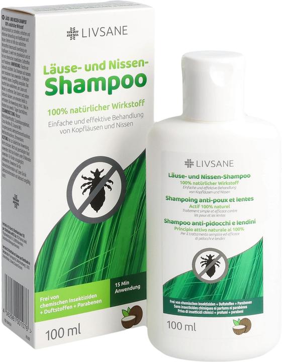 Image du produit Livsane Shampooing contre les poux et les lentes (100 ml, Shampooing anti-poux)