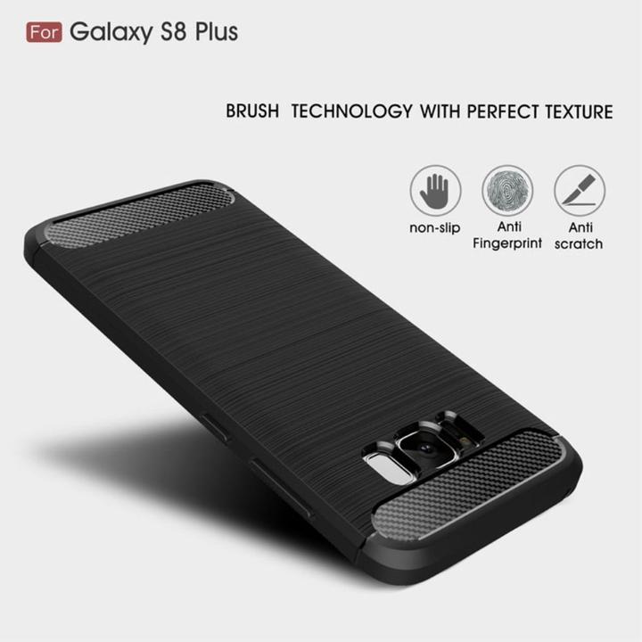 Produktbild König Design Handyhülle für Samsung Galaxy S8 Plus Schutzcase Backcover Bumper Etuis Grau (Samsung Galaxy S8+)