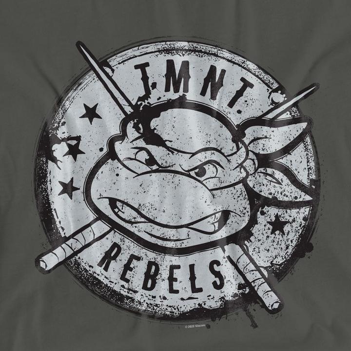 Immagine prodotto Teenage Mutant NT Rebels Maglietta Logo Effetto Invecchiato Adulto Unisex (M)