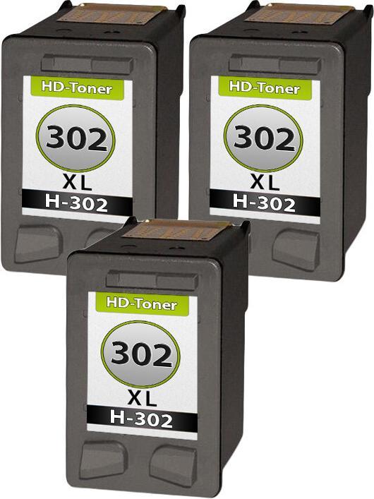 Produktbild Druckfuxx 3x TINTE PATRONEN für HP 302 XL Envy 4520 4521 4522 4524 4525 4526 452