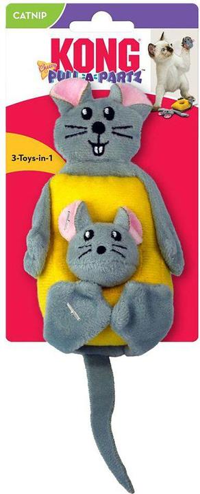 Produktbild KONG Cat Pull-A-Partz Cheezy 5,7X6,3X23Cm (Spielmaus Katze)