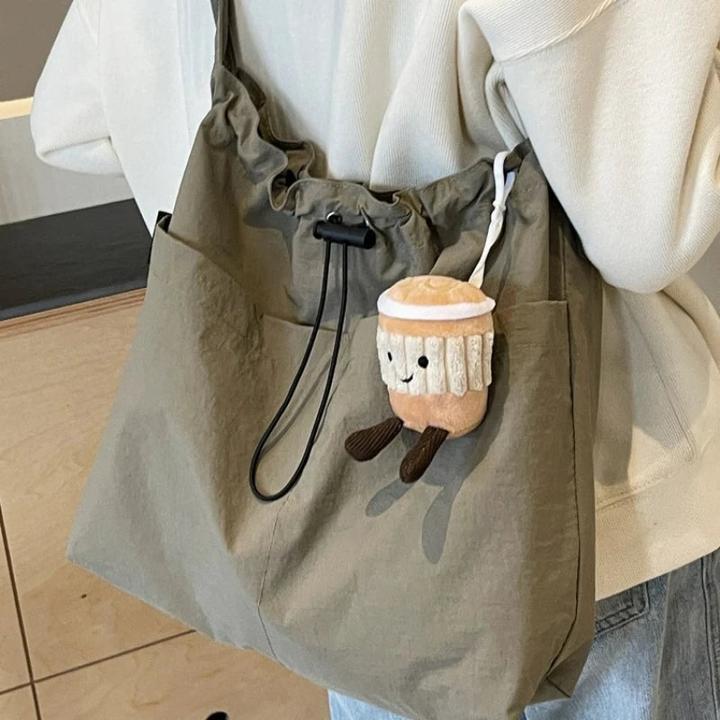 Actual product image Only-Bags.Store Nylon Shoulder Bag Lightweight Bag Large Capacity Commuter Tote Bag Crossbody Bag