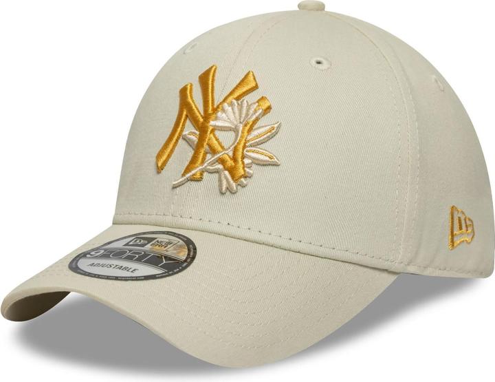 Actual product image New Era 9Forty Strapback Cap - Floral New York Yankees Beige