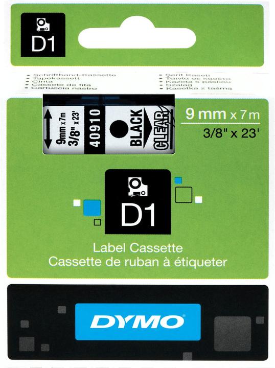 Image du produit Dymo S0720670 Bande standard (0.90 cm, Noir)