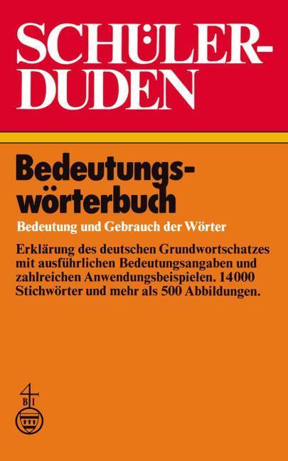 Produktbild Schülerduden Bedeutungswörterbuch (Englisch, Paul Grebe, Wolfgang Müller, 2013)
