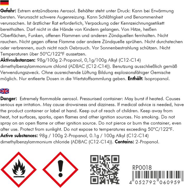 Produktbild LogiLink Flächendesinfektionsspray (200 ml)
