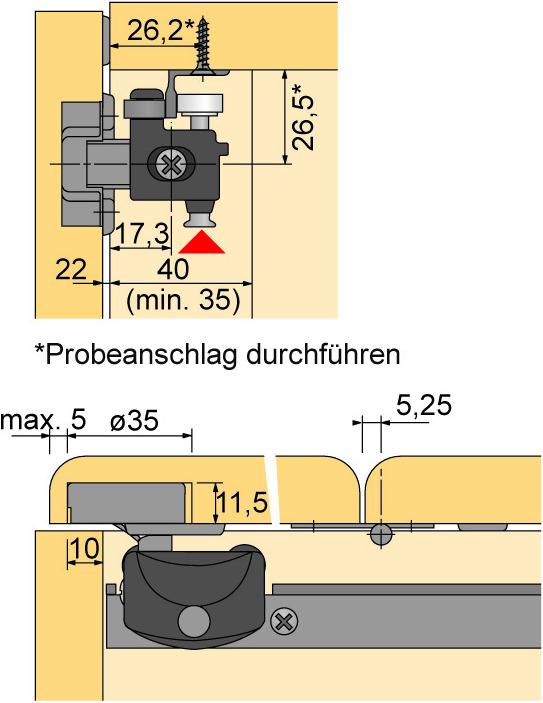 Produktbild Hettich Falttürbeschläge Wing Line 26, Forslide