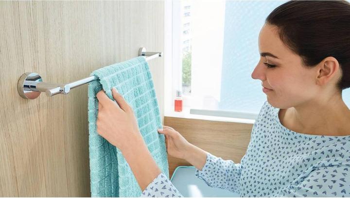 Actual product image tesa SMOOZ Towel rail incl. adhesive solution without drilling