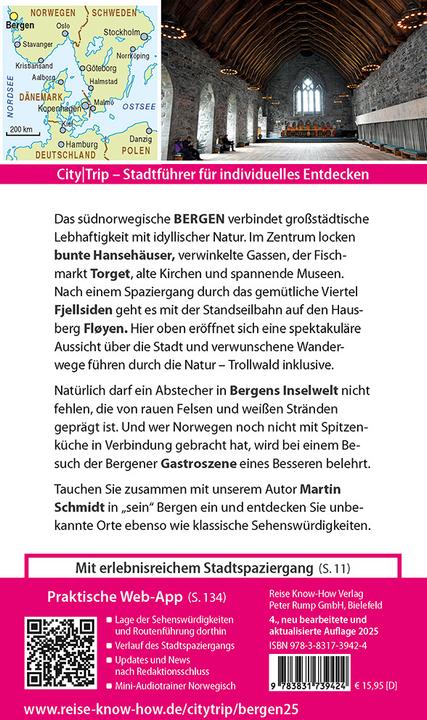Produktbild CityTrip Bergen (Deutsch, Martin Schmidt, 2025)