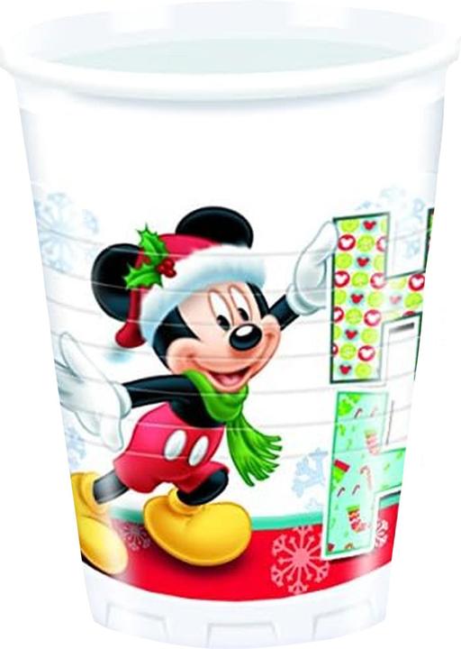 Immagine prodotto Disney Topolino Natale Bicchiere per Feste Misura Confezione 8 (8 x)