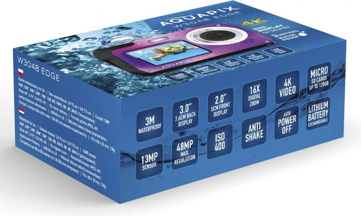 Actual product image Easypix Aquapix W3048 Edge (2 mm, 13 Mpx)