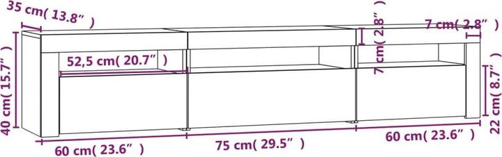 Actual product image VidaXL Korotsek (195 x 35 x 40 cm)