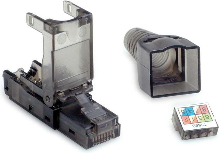 Produktbild Value feldkonfekt. RJ45-St. Kat.6A UTP (U/UTP, CAT6a, 0.07 m)