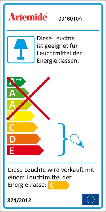 Etichetta energetica Artemide Mesmeri (R7)