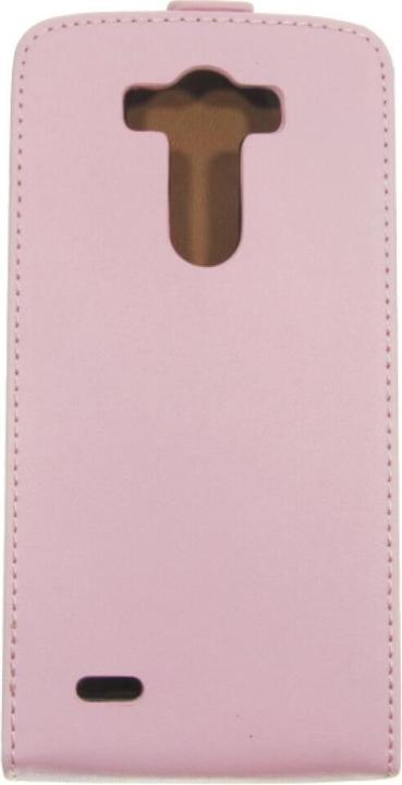 Produktbild OEM Slim Leather Flip Case LG G3 D855 - Pink (LG G3)