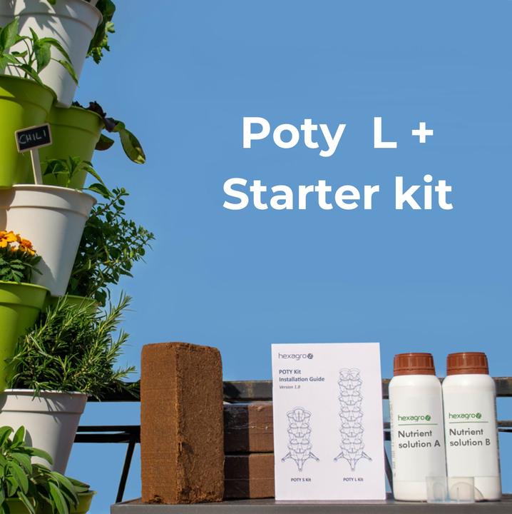 Actual product image Hexagro Poty L Kit Bundle -Starter Kit