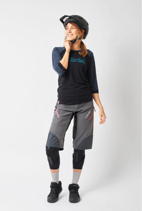 Actual product image dirtlej Trailscout Shorts Half & Half Ladies, grey/peach, L (L)