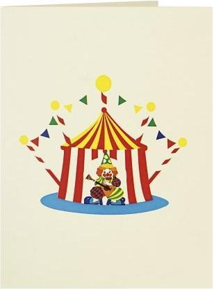 Produktbild MU Classic 3D Pop-Up Geburtstags Glückwunschkarte - Zirkus (1 Stk.)