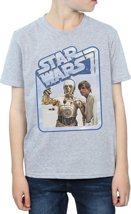 Immagine prodotto Star Wars Luke Skywalker And C-3PO Maglietta Ragazzi (140, 146)