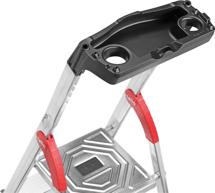 Productafbeelding Hailo L60 StandardLine, aluminium veiligheidsladder, 3 treden (Trapladder, 70 cm)