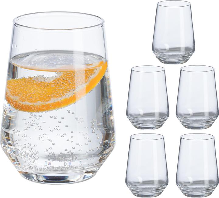 Productafbeelding Relaxdays 6x Trinkgläser (0.39 l, 6 x)