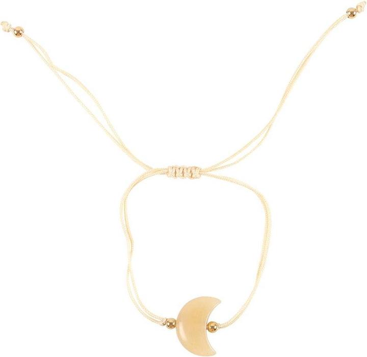 Something Different Mondsichel Armband Be Brave Gelbe Jade (100% synthetisches Material)