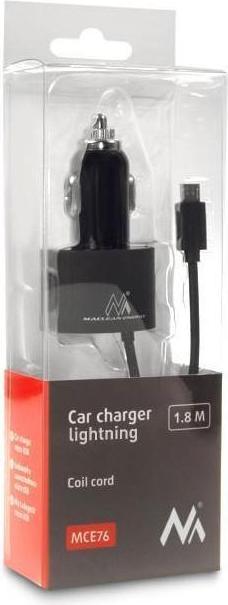 Immagine prodotto Maclean Ładowarka 2x USB 5.2A + lightning spiralny 1.8m (MCE76)