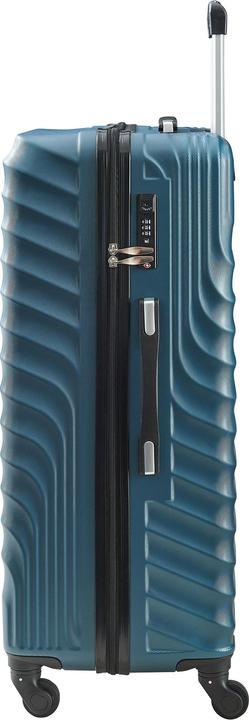 Actual product image Pro-Tec Reisekoffer Pona 3er Set Blau (100 l, Hand luggage (up to 50 litres), M (50 - 90l), L (90 - 115l))