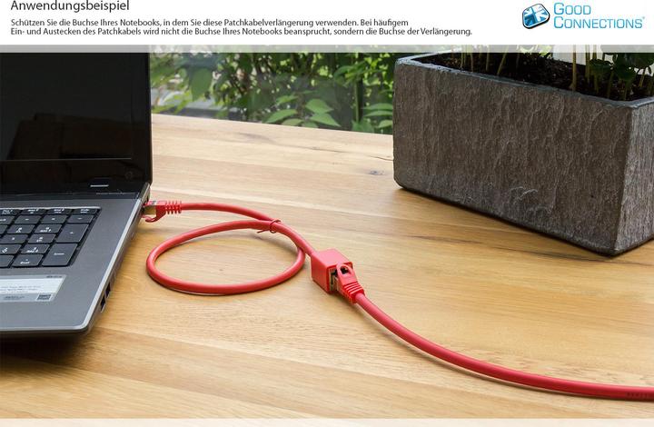 Immagine prodotto Good Connections Prolunga del cavo patch RJ45 con cavo grezzo Cat.7 e protezione del capocorda a scatto (RNS®) (S/FTP, CAT7, 2 m)