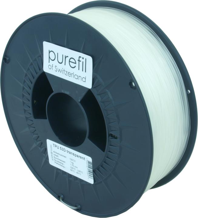 Actual product image Purefil Filament (PVA, 1.75 mm, 1000 g, Transparent)