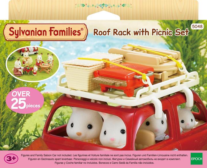 Actual product image Sylvanian Families Roof Rack with Picnic Set