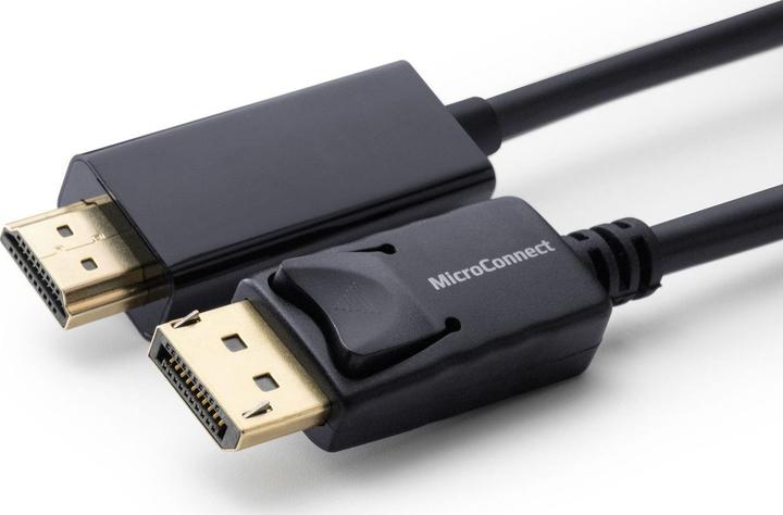 Produktbild MicroConnect DisplayPort to HDMI Cable 10m Male (10 m, DisplayPort, HDMI)